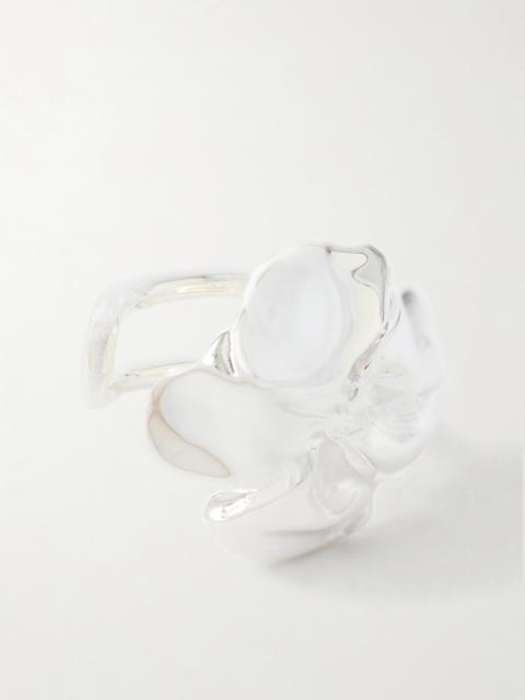 Completedworks Flower Silver-plated Ear Cuff