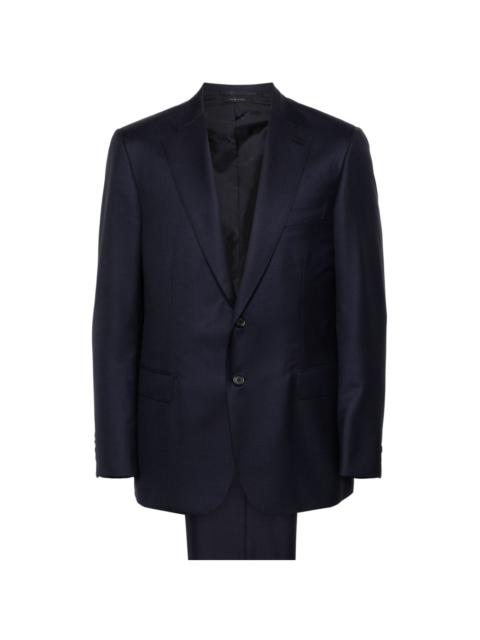 single-breasted wool suit