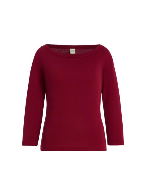 FLORE FLORE Steffi Cotton T-Shirt burgundy