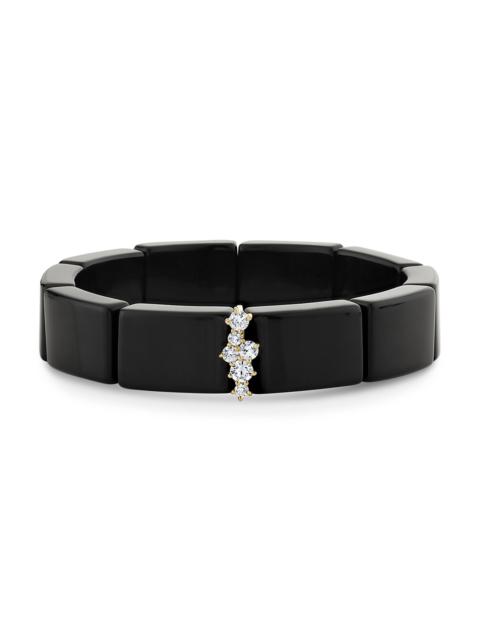 SYDNEY EVAN Women's 14K Yellow Gold, Black Onyx & 0.39 TCW Diamond Bracelet - Black