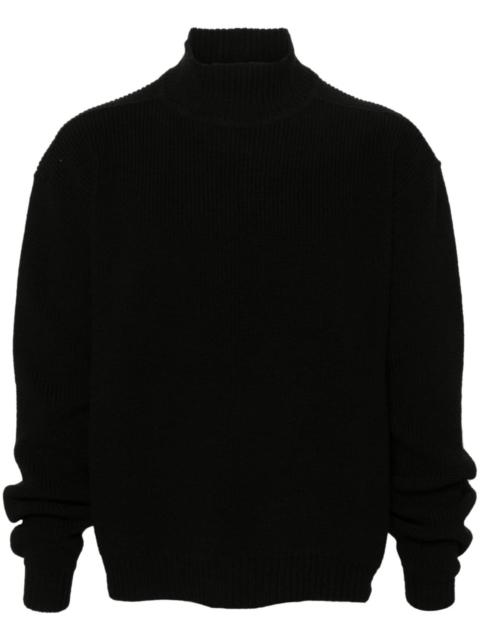 Rick Owens roll-neck virgin-wool jumper