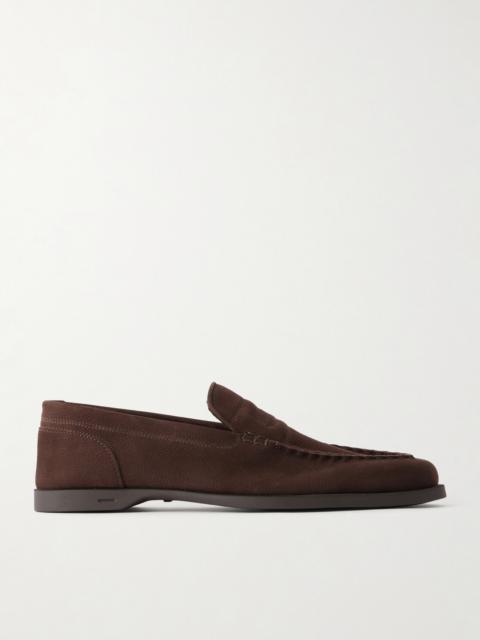 John Lobb Pace Nubuck Loafers