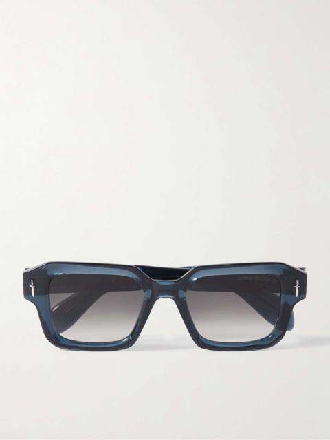 CUTLER AND GROSS + The Great Frog Square-Frame Acetate and Silver-Tone Sunglasses