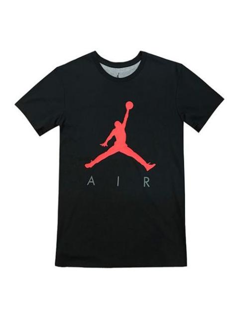 Jordan Air Jordan Jumpman LOGO Sports TEE Men Black/Red AV8451-010
