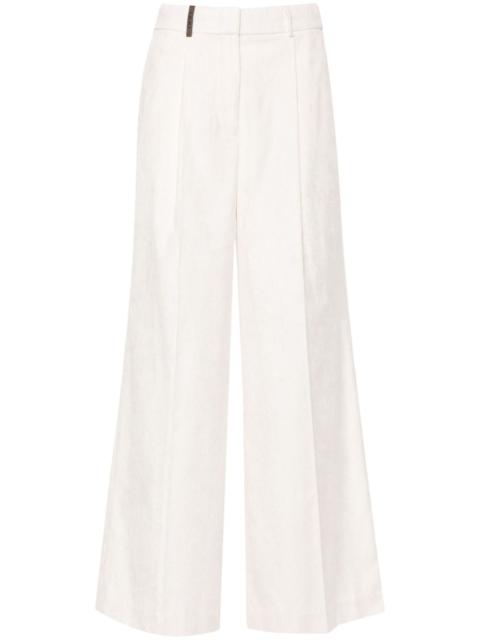 PESERICO corduroy straight-leg trousers