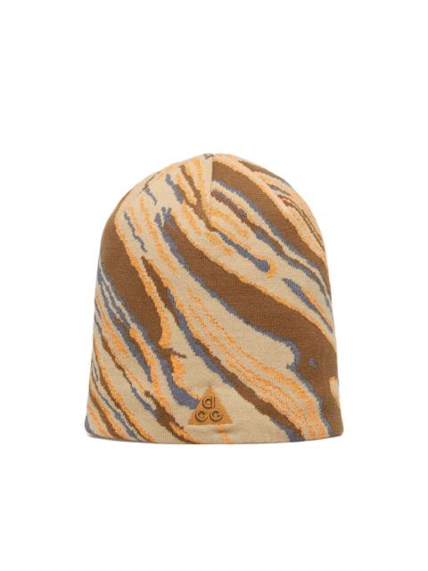 Nike ACG Peak  "Big Bend" tiger-stripe beanie