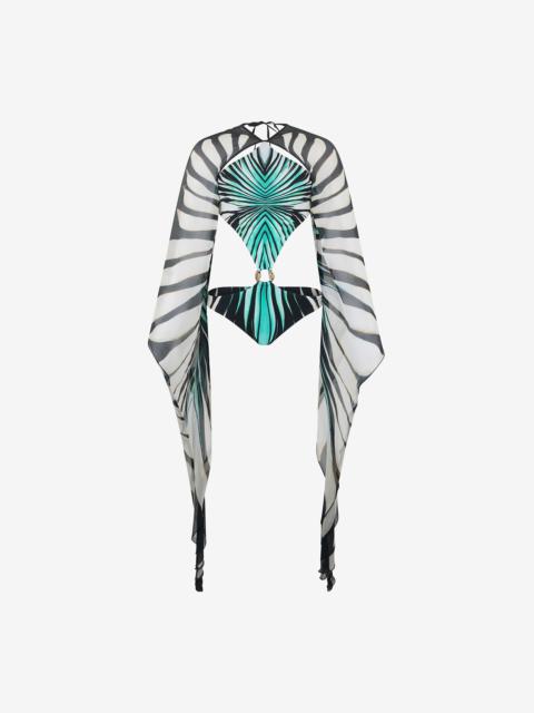 Roberto Cavalli Ray Of Sea Print Swimsuit