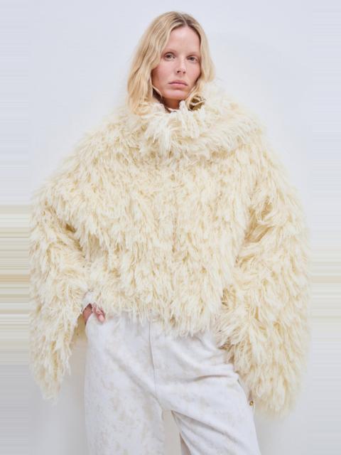 DARKPARK Christy Wool Fil Coupé Cape off-white
