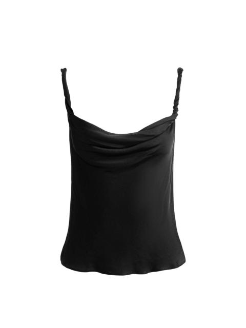 Alice + Olivia MONIQUE TWIST STRAP TANK