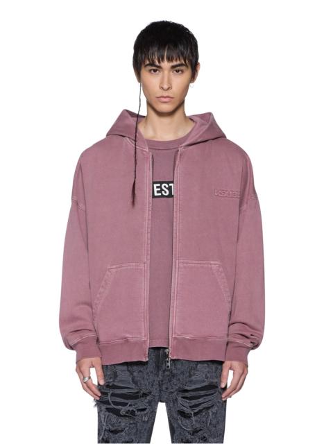 Ksubi INTRUDER EKCESS ZIP HOOD PLUM