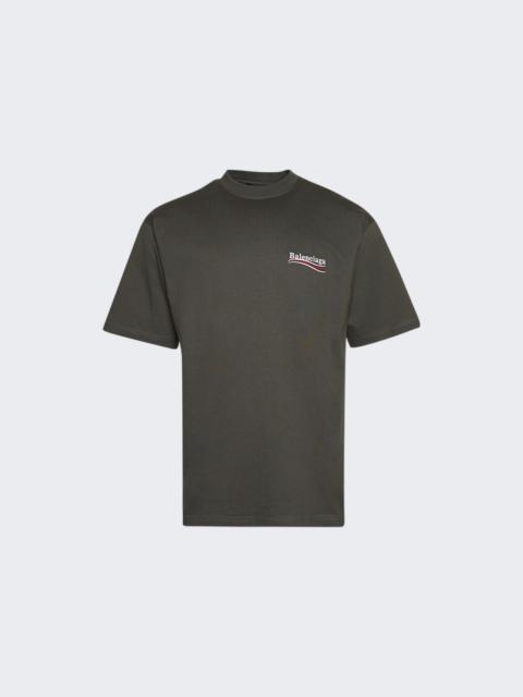 BALENCIAGA Classic T-shirt Khaki White And Red