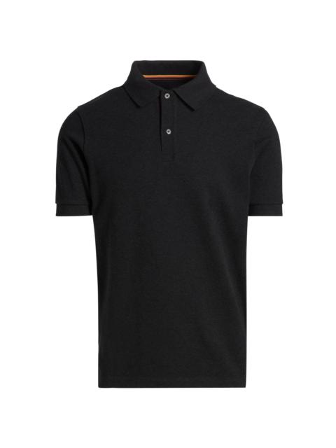 Paul Smith Men's Cotton Polo Shirt - Black Melange