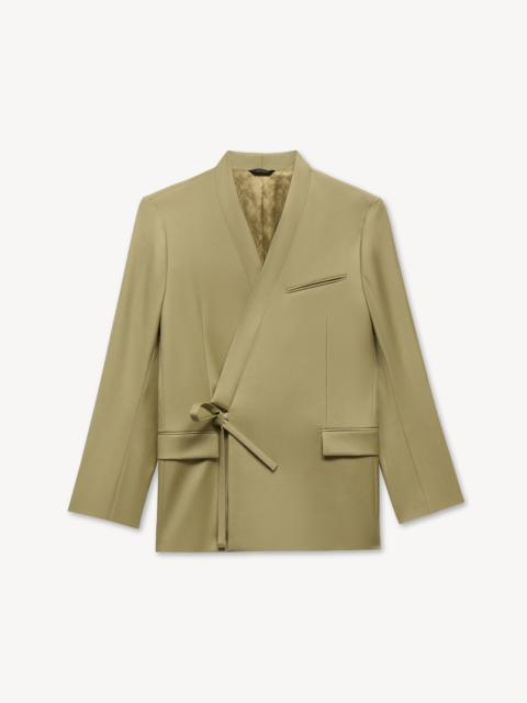 KENZO Double breasted kimono tailored jacket in virgin wool
