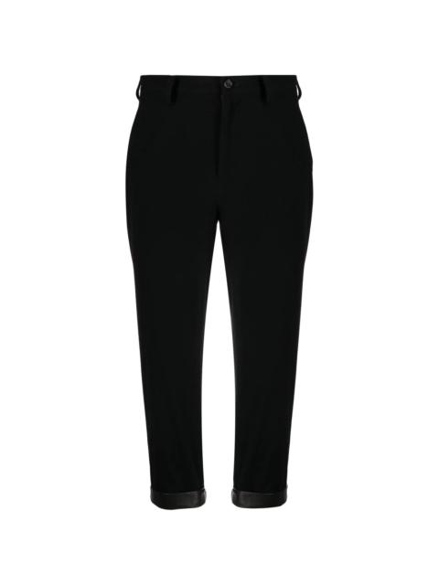 Yohji Yamamoto decorative-stitching cotton leggings