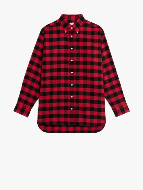 ROMA RED & BLACK BUTTON DOWN SHIRT | GSC-105