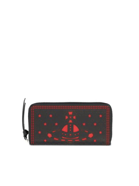 Vivienne Westwood cut-out logo leather wallet