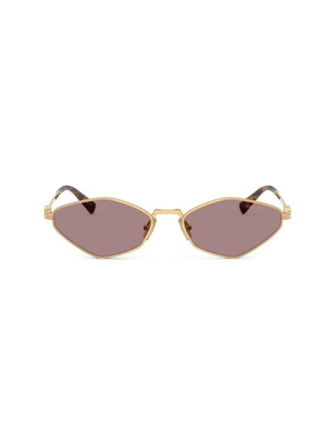 geometric-frame sunglasses