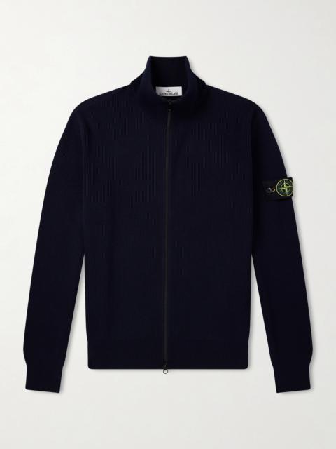 Stone Island Ribbed Organic Cotton Sweater