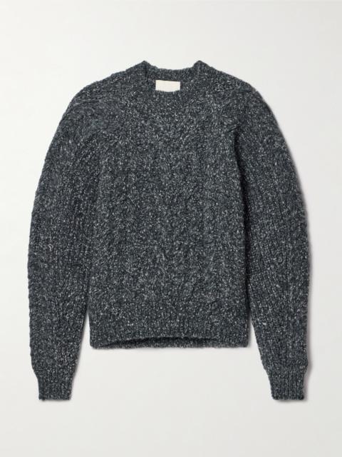 Isabel Marant Kallie Cable-knit Bouclé Sweater