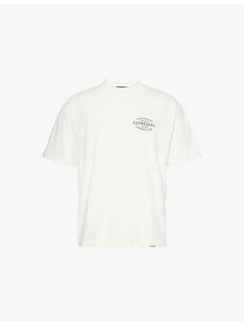 REPRESENT Owners Club Stamp Logo-Print Cotton-Jersey T-Shirt