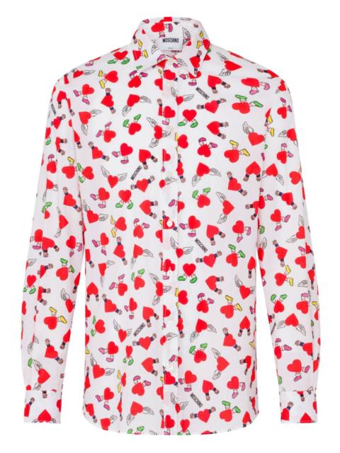 Moschino heart-print shirt