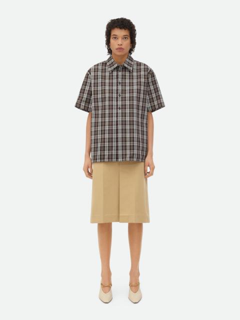 Bottega Veneta Checked Cotton Shirt