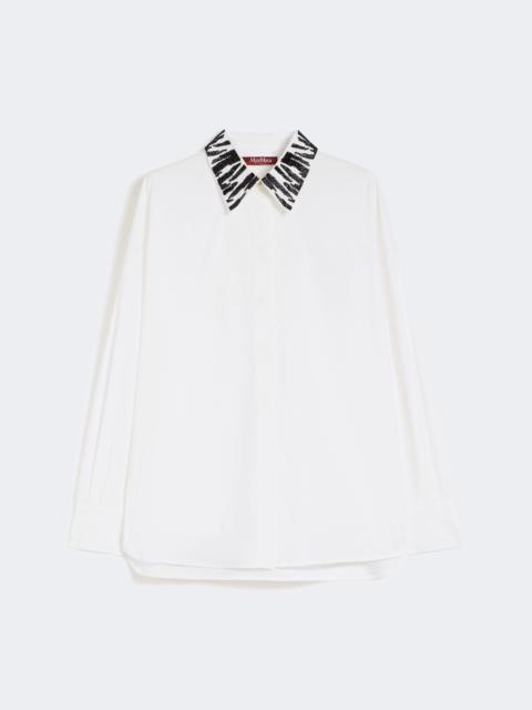Max Mara GENE Oversized poplin shirt - WHITE