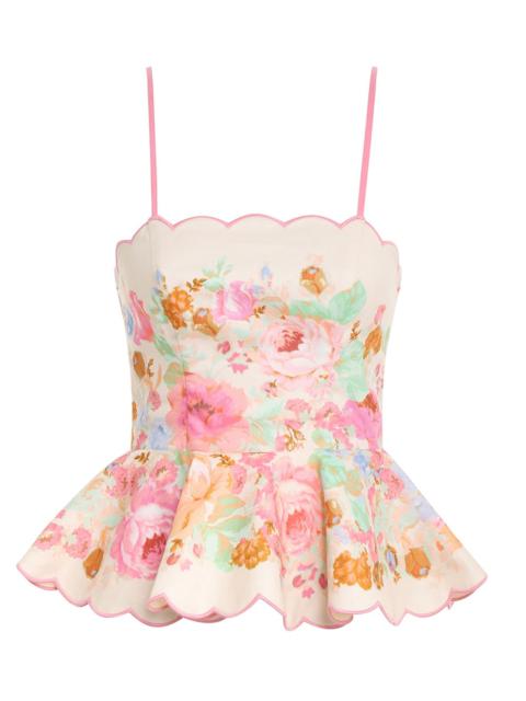 Zimmermann RAIE SCALLOP PEPLUM 상단