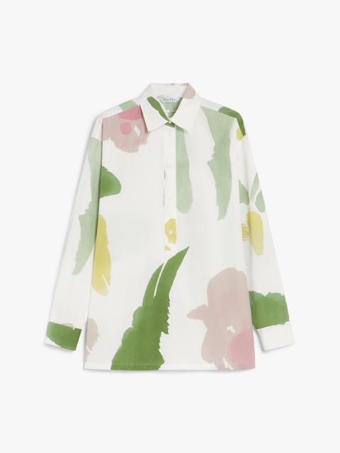 Max Mara VERACE Printed cotton oversized blouse