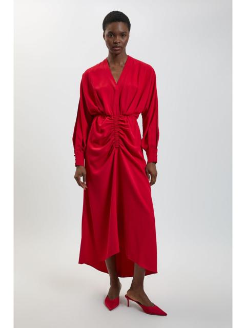 KAREN MILLEN Split Sleeve Asymmetric Detail Midi Dress