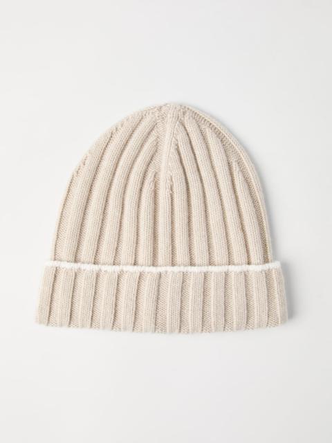 Brunello Cucinelli Cashmere rib knit beanie