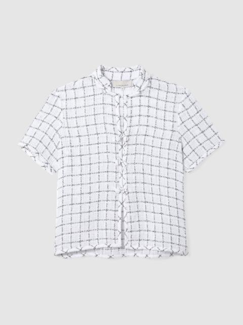 LIBEROWE WHITE TWEED HETTY SHIRT