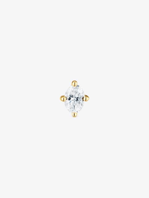 TOUS 14K solid gold Ear piercing with 0.15ct lab-grown diamond Shine LGD