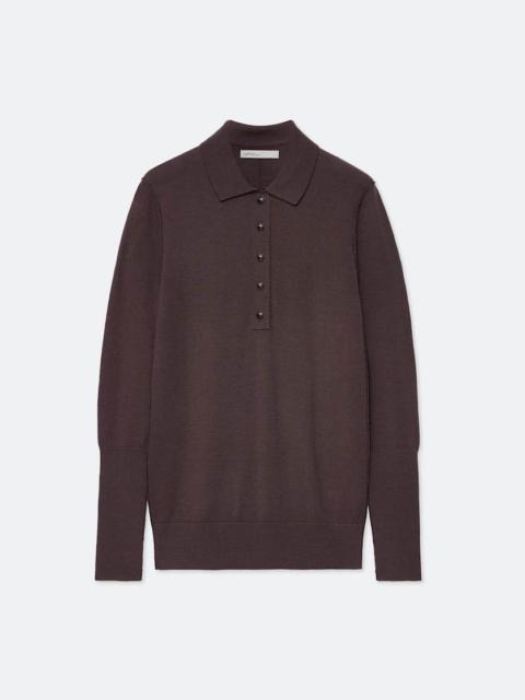 ALLSAINTS MARTEL MERINO WOOL KNITTED POLO SHIRT