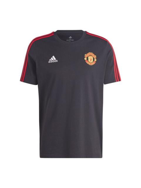 adidas Manchester United DNA 3-Stripes Tee 'Black' IA8517