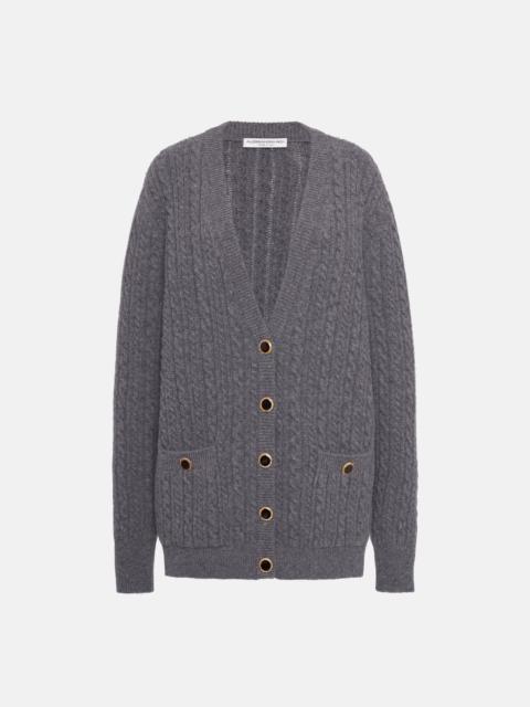 OVERSIZED WOOL BLEND KNITTED CARDIGAN, JWL BUTTONS