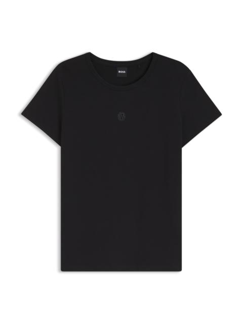 BOSS MERCERISED-COTTON T-SHIRT IN A REGULAR FIT