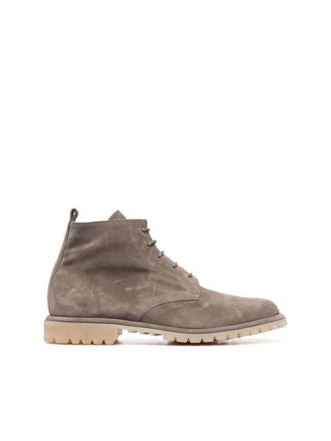 OFFICINE CREATIVE lace-up suede boots