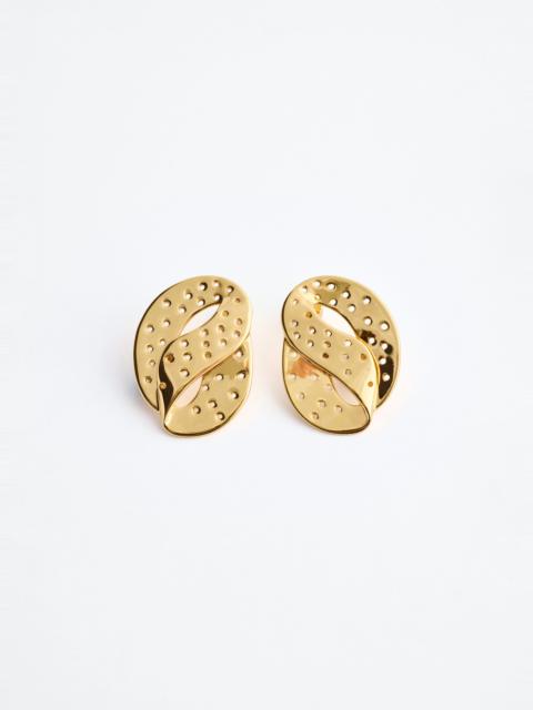& Other Stories Cutout Brass Earringsf