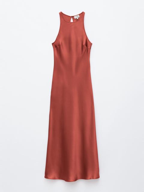 & Other Stories Sleeveless Satin Midi Dress