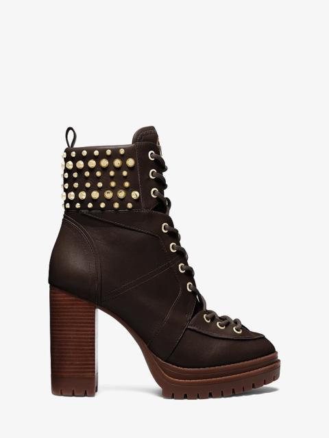 MICHAEL KORS Yvonne Studded Leather Boot