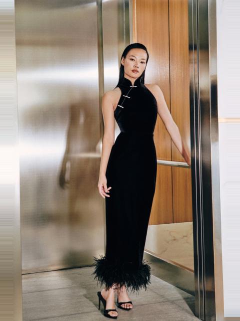 SAU LEE JILLIAN VELVET DRESS