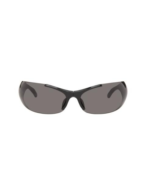 BALENCIAGA Black Afterhour Oval Sunglasses
