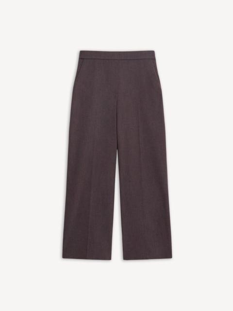 Theory Classic Straight Pull-On Pant in Mélange Crepe