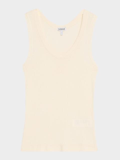 Anagram Logo Ribbed Tank Top