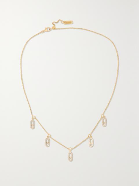 MESSIKA Move Uno Tassel 18-karat Gold Diamond Necklace