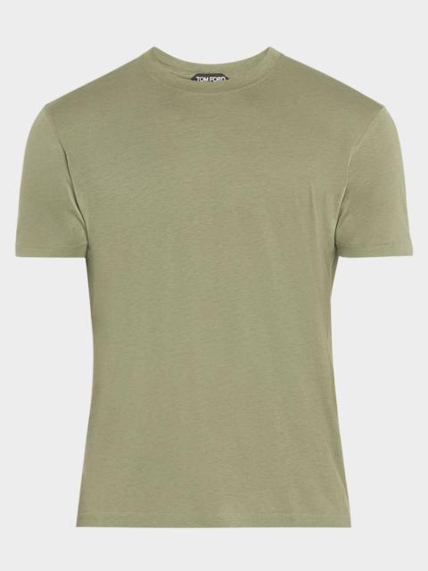 TOM FORD Men's Lyocell-Cotton Crewneck T-Shirt
