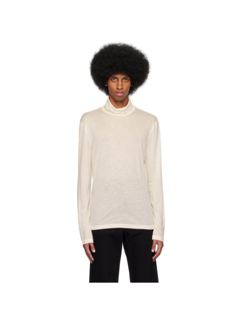 FILIPPA K Off-White Semi-Sheer Turtleneck