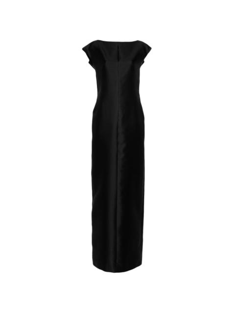 open-back maxi dress