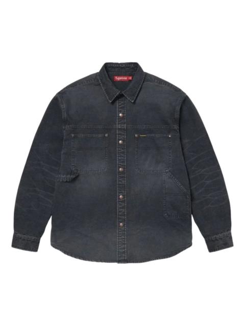 Supreme Supreme SS26 Worn Snap Painter Shirt 'Black' SUP-SS26-125-BLK